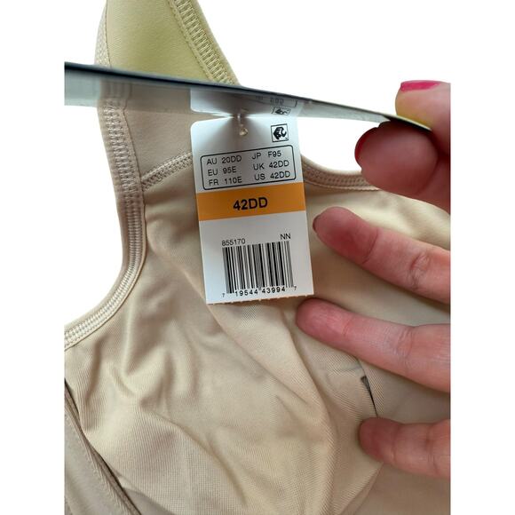 Wacoal Women's Beige Wired Full Coverage High Intensity Sports Bra Size 42DD - Picture 7 of 8